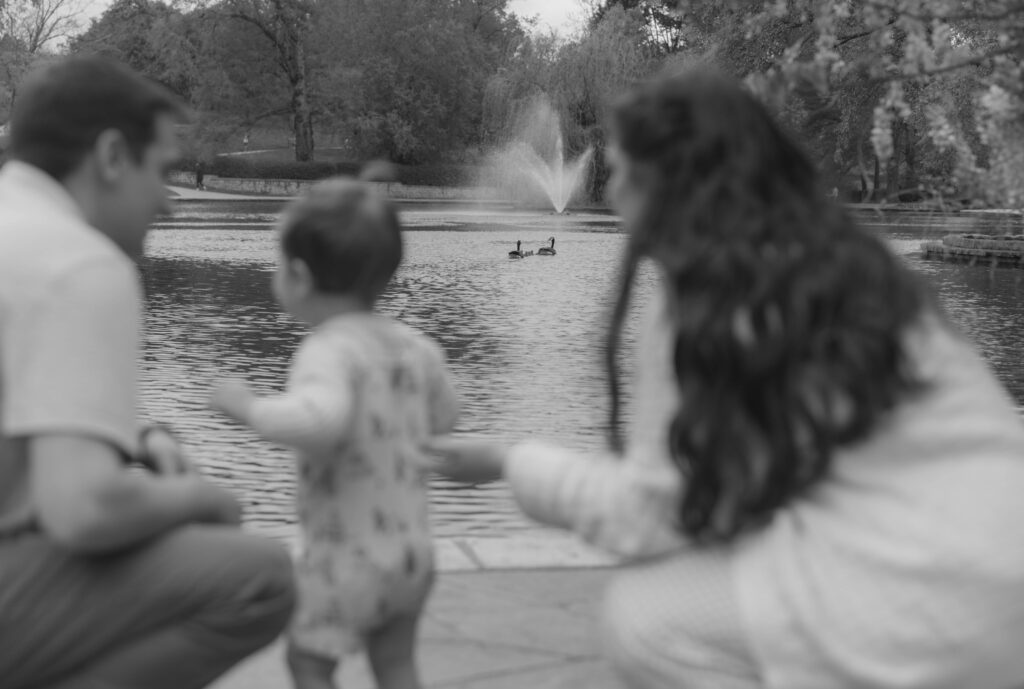 Picture of stay-at-home mom with family at the park